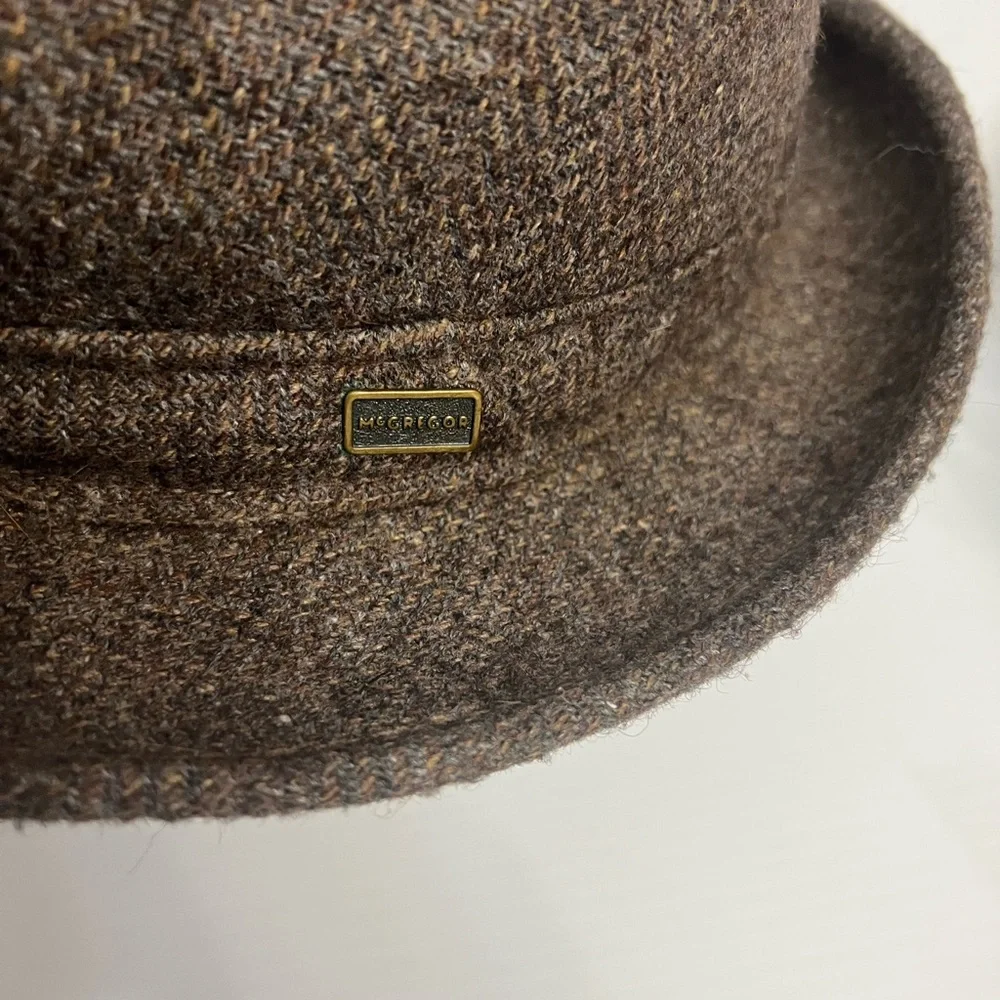 Vintage McGregor Brown/Gray Men's Fedora Size 7-7.5